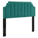 Alyona Channel Tufted Performance Velvet King/California King Headboard Teal MOD-6348-TEA