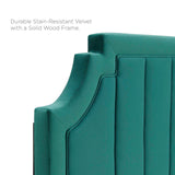 Alyona Channel Tufted Performance Velvet King/California King Headboard Teal MOD-6348-TEA