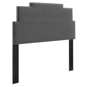 Kasia Performance Velvet Twin Headboard Charcoal MOD-6355-CHA