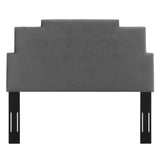 Kasia Performance Velvet Twin Headboard Charcoal MOD-6355-CHA