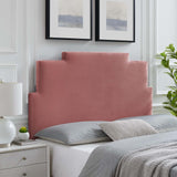 Kasia Performance Velvet Twin Headboard Dusty Rose MOD-6355-DUS