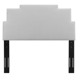 Kasia Performance Velvet Twin Headboard Light Gray MOD-6355-LGR