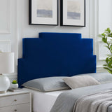 Kasia Performance Velvet Twin Headboard Navy MOD-6355-NAV