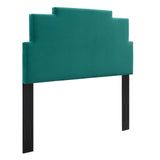 Kasia Performance Velvet Twin Headboard Teal MOD-6355-TEA