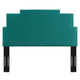 Kasia Performance Velvet Twin Headboard Teal MOD-6355-TEA