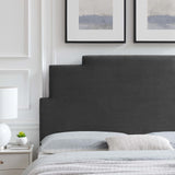 Kasia Performance Velvet Full/Queen Headboard Charcoal MOD-6356-CHA