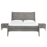 Georgia 3 Piece Queen Bedroom Set Gray MOD-6365-GRY-SET