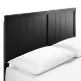 Alana Queen Wood Platform Bed With Angular Frame Black MOD-6378-BLK
