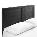 Marlee Queen Wood Platform Bed With Angular Frame Black MOD-6381-BLK