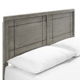 Marlee Queen Wood Platform Bed With Angular Frame Gray MOD-6381-GRY