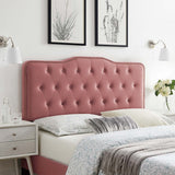 Sophia Tufted Performance Velvet Twin Headboard Dusty Rose MOD-6409-DUS