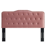 Sophia Tufted Performance Velvet Twin Headboard Dusty Rose MOD-6409-DUS