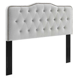 Sophia Tufted Performance Velvet Twin Headboard Light Gray MOD-6409-LGR