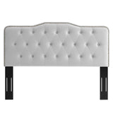 Sophia Tufted Performance Velvet Twin Headboard Light Gray MOD-6409-LGR