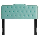 Sophia Tufted Performance Velvet Twin Headboard Mint MOD-6409-MIN