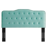 Sophia Tufted Performance Velvet Twin Headboard Mint MOD-6409-MIN