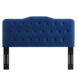 Sophia Tufted Performance Velvet Twin Headboard Navy MOD-6409-NAV