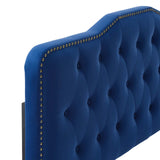 Sophia Tufted Performance Velvet Twin Headboard Navy MOD-6409-NAV