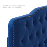 Sophia Tufted Performance Velvet Twin Headboard Navy MOD-6409-NAV