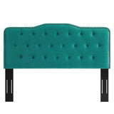 Sophia Tufted Performance Velvet Twin Headboard Teal MOD-6409-TEA