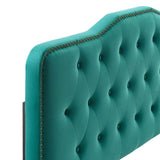 Sophia Tufted Performance Velvet Twin Headboard Teal MOD-6409-TEA