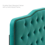 Sophia Tufted Performance Velvet Twin Headboard Teal MOD-6409-TEA