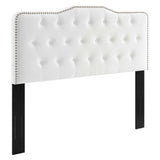 Sophia Tufted Performance Velvet Twin Headboard White MOD-6409-WHI