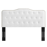 Sophia Tufted Performance Velvet Twin Headboard White MOD-6409-WHI