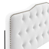 Sophia Tufted Performance Velvet Twin Headboard White MOD-6409-WHI