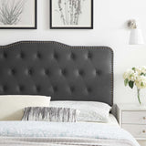 Sophia Tufted Performance Velvet King/California King Headboard Charcoal MOD-6411-CHA