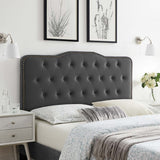 Sophia Tufted Performance Velvet King/California King Headboard Charcoal MOD-6411-CHA