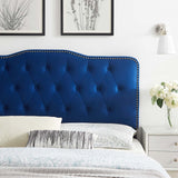 Sophia Tufted Performance Velvet King/California King Headboard Navy MOD-6411-NAV