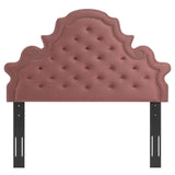 Diana Tufted Performance Velvet Twin Headboard Dusty Rose MOD-6416-DUS