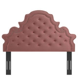 Diana Tufted Performance Velvet Twin Headboard Dusty Rose MOD-6416-DUS