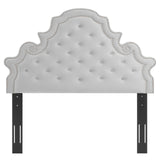 Diana Tufted Performance Velvet Twin Headboard Light Gray MOD-6416-LGR