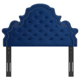 Diana Tufted Performance Velvet Twin Headboard Navy MOD-6416-NAV