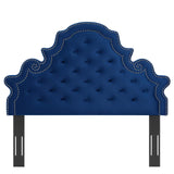 Diana Tufted Performance Velvet Twin Headboard Navy MOD-6416-NAV