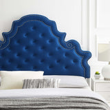 Diana Tufted Performance Velvet Twin Headboard Navy MOD-6416-NAV