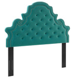 Diana Tufted Performance Velvet Twin Headboard Teal MOD-6416-TEA