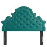 Diana Tufted Performance Velvet Twin Headboard Teal MOD-6416-TEA