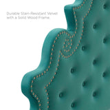 Diana Tufted Performance Velvet Twin Headboard Teal MOD-6416-TEA