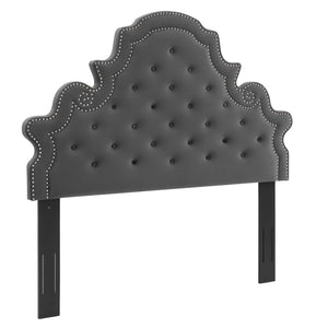 Diana Tufted Performance Velvet King/California King Headboard Charcoal MOD-6418-CHA