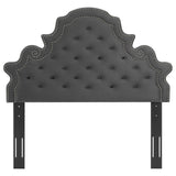 Diana Tufted Performance Velvet King/California King Headboard Charcoal MOD-6418-CHA