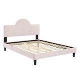 Soleil Performance Velvet Queen Bed Pink MOD-6518-PNK