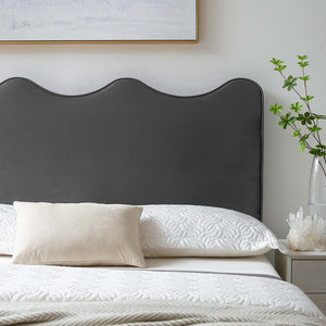 Athena Performance Velvet Full/Queen Headboard Charcoal MOD-6520-CHA