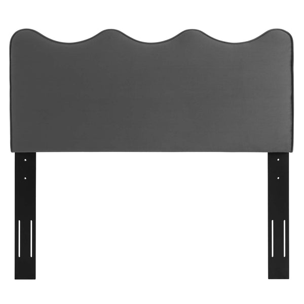 Athena Performance Velvet Full/Queen Headboard Charcoal MOD-6520-CHA