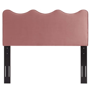 Athena Performance Velvet Full/Queen Headboard Dusty Rose MOD-6520-DUS