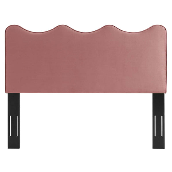 Athena Performance Velvet Full/Queen Headboard Dusty Rose MOD-6520-DUS