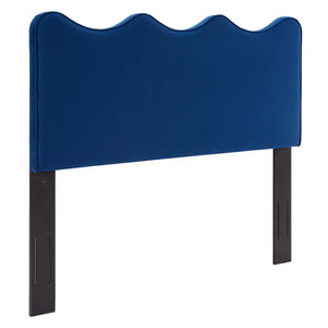 Athena Performance Velvet Full/Queen Headboard Navy MOD-6520-NAV