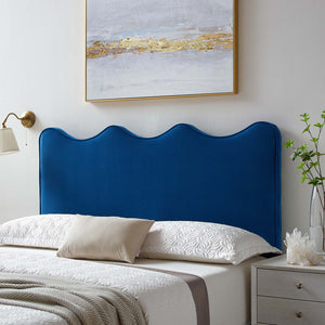 Athena Performance Velvet Full/Queen Headboard Navy MOD-6520-NAV